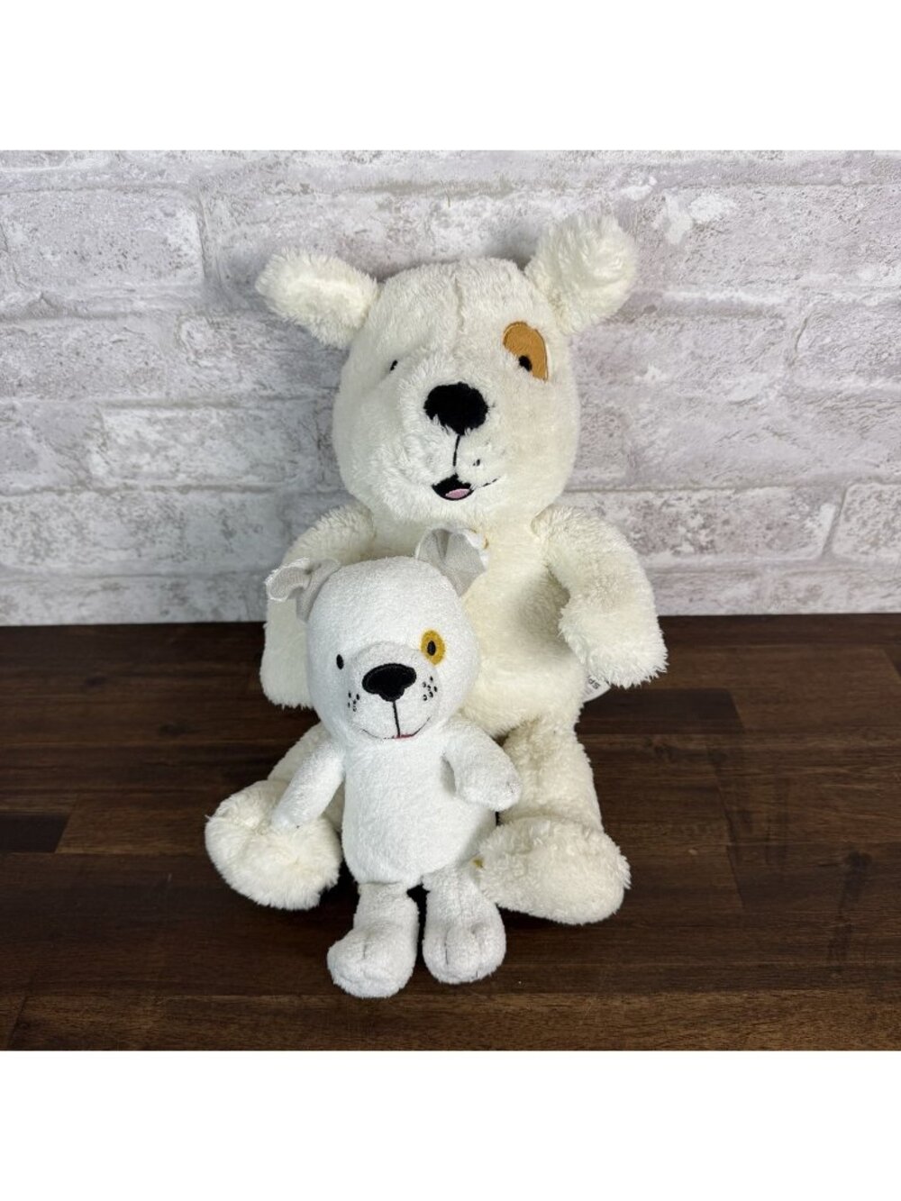 Set Of 2 Kohls Cares IF YOU GIVE A DOG A DONUT Plush Dog 15" & 9” Lot 4944